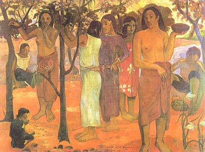 Paul Gauguin, "Nave Nave Mahana", 1896, Musée des Beaux-Arts, Lione (Lyon)