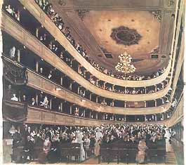 Gustav Klimt, "Zuschauerraum im alten Burgtheater Wien (Interno del vecchio Burgtheater di Vienna)", 1888, Wien Museum Karlsplatz, Vienna (Wien)