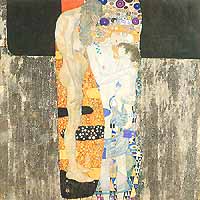 Gustav Klimt, "Die drei Frauensalter (Le tre età della donna)", 1905, Galleria Nazionale d'Arte Moderna (GNAM), Roma