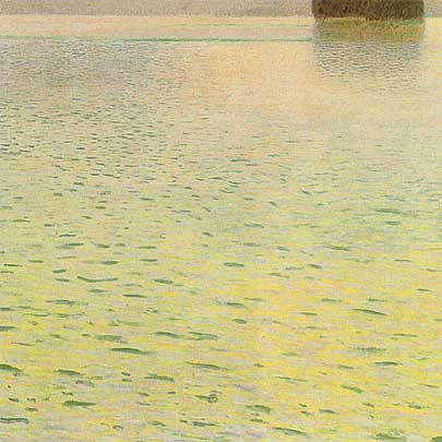 Gustav Klimt, "Isola sull'Attersee", 1901, Collezione privata