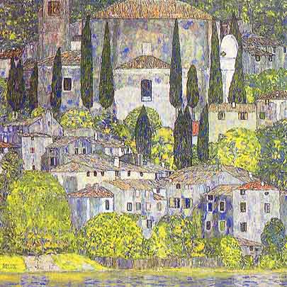 Gustav Klimt, "Die Kirche in Cassone (La chiesa di Cassone)", 1913, Collezione privata