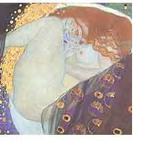 Gustav Klimt, "Danae", 1907, (partic.)