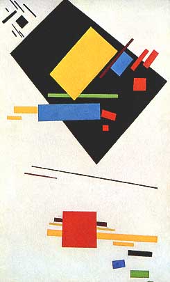 Kasimir Malevich, "Suprematist Painting (Quadro suprematista)", 1915, Stedelijk Museum, Amsterdam