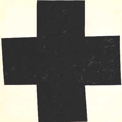 Kasimir Malevich, "Black Cross (Croce nera)", 1915, Musée national d'Art moderne (MNAM), Centre Georges Pompidou, Parigi (Paris)