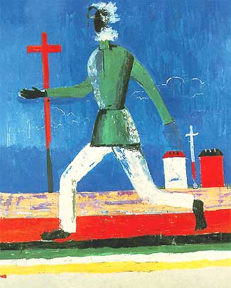 Kasimir Malevich, "Running Man (Uomo che corre)", 1933-34, Musée national d'Art moderne (MNAM), Centre Georges Pompidou, Parigi (Paris)