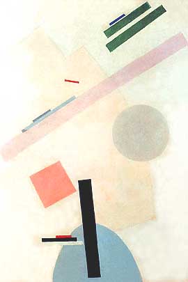 Kasimir Malevich, "Suprematist Painting (Quadro suprematista)", 1917, Museum of Modern Art (MoMA), New York