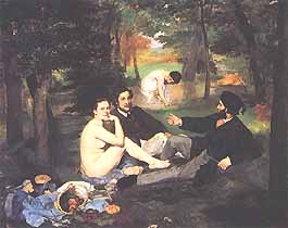 Edouard Manet, "Le déjeuner sur l'herbe (La colazione sull'erba)", 1863, Musée d'Orsay, Parigi (Paris)