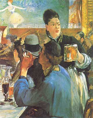 Edouard Manet, "La serveuse de bocks (La servitrice di birra)", 1879, The Trustees of the National Gallery, Londra (London)