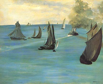 Edouard Manet, "Sortie du port de Boulogne (Imboccatura del porto di Boulogne)", 1864-65, The Art Institute of Chicago, Chicago (IL)