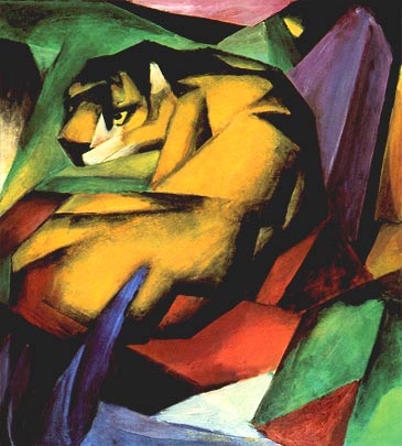 Franz Marc, "Der Tiger (La tigre)", 1912, Städtische Galerie im Lenbachhaus, Monaco (München)