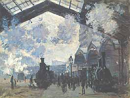 Claude Monet, "La gare Saint-Lazare (La stazione Saint-Lazare)", 1877, The National Gallery, Londra (London)