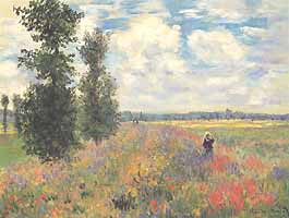 Claude Monet, "Poppy Field, Argenteuil (Campo di papaveri, Argenteuil)", 1875, Metropolitan Museum of Art, New York