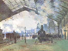 Claude Monet, "La gare Sainte-Lazare, le train de Normandie (Stazione Sainte-Lazare, treno per la Normandia)", 1877, The Art Institute of Chicago, Chicago (IL)