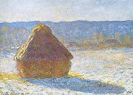 Claude Monet, "La meule, effet de neige (Covone, effetto di neve)", 1891, Museum of Fine Arts (MFA), Boston (MA)