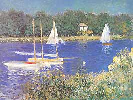 Claude Monet, "Le bassin d'Argenteuil (Il bacino d'Argenteuil)", 1874, Museum of Art, Rhode Island School of Design, Providence (RI)