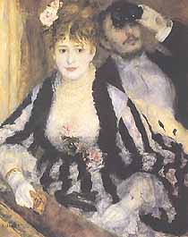 Pierre-Auguste Renoir, "La Loge", 1874, Courtauld Gallery, Londra (London)