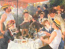 Pierre-Auguste Renoir, "Le déjeuner des canotiers (La colazione dei canottieri)", 1881, The Phillips Collection, Washington (DC)