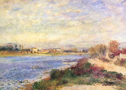 Pierre-Auguste Renoir, "La Seine à Argenteuil (La Senna a Argenteuil)", ca 1873, Musée d'Orsay, Parigi (Paris)