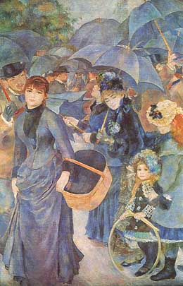 Pierre-Auguste Renoir, "Les Parapluies (Gli ombrelli)", 1883, The Trustees of the National Gallery, Londra (London)