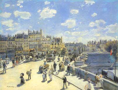 Pierre-Auguste Renoir, "Le Pont Neuf, Paris", 1872, National Gallery of Art, Washington (DC)