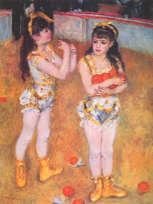 Pierre-Auguste Renoir, "Two Little Circus Girls (Due ragazzine del circo)", 1878-79, The Art Institute of Chicago, Chicago (IL)