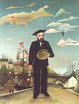 Henri Rousseau "Le Douanier" (Il doganiere), "Je même, autoportrait paysage (Io stesso, autoritratto paesaggio)", 1890, Národní Galerie, Praga (Praha)