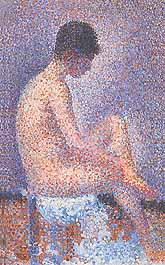 Georges Seurat, "Poseuse de profil (Modella di profilo)", 1886-87, Musée d'Orsay, Parigi (Paris)