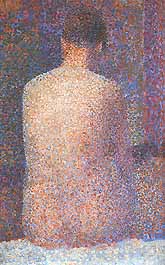 Georges Seurat, "Poseuse de dos (Modella di schiena)", 1886-87, Musée d'Orsay, Parigi (Paris)