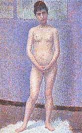 Georges Seurat, "Poseuse de face, debout (Modella di fronte, in piedi)", 1887, Musée d'Orsay, Parigi (Paris)