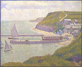 Georges Seurat, "Port-en-Bessin, avant-port, marée haute (Port-en-Bessin, avanporto, marea alta)", 1888, Musée d'Orsay, Parigi (Paris)