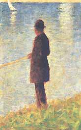 Georges Seurat, "The Angler (Pescatore)", ca 1884, Courtauld Gallery, Londra (London)