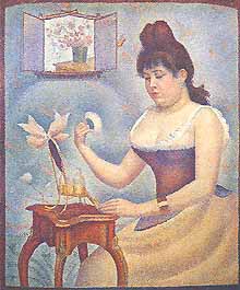 Georges Seurat, "Young Woman Powdering Herself (Giovane donna che si incipria)", 1889-90, Courtauld Gallery, Londra (London)