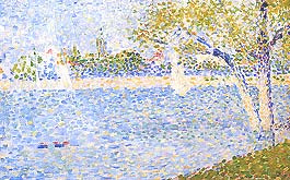 Georges Seurat, "The Seine Seen from La Grande Jatte (La Senna vista da La Grande Jatte)", 1888, The Trustees of the National Gallery, Londra (London)