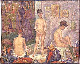 Georges Seurat, "Les Poseuses (Le modelle)", 1888, Sammlung Berggruen, Berlino