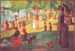 Georges Seurat, "Un dimanche aprés-midi à l'Ile de la Grande Jatte (Una domenica pomeriggio all'Ile de la Grande Jatte)", 1885, Metropolitan Museum of Art, New York