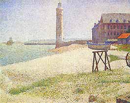 Georges Seurat, "L'hospice et le phare à Honfleur (L'ospizio e il faro di Honfleur)", 1886, National Gallery of Art, Washington (DC)