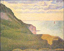 Georges Seurat, "Port-en-Bessin, les grues et la percée", 1888, National Gallery of Art, Washington (DC)