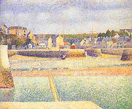 Georges Seurat, "Port-en-Bessin, l'avant-port, marée basse (Port-en-Bessin, avanporto, bassa marea)", 1888, The Saint Louis Art Museum, Saint Louis (MO)