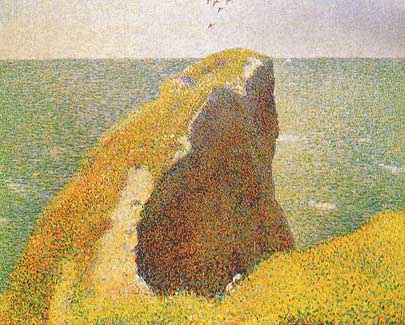 Georges Seurat, "Le Bec du Hoc, Grandcamp (Il Bec du Hoc, presso Grandcamp)", 1885, The Trustees of the National Gallery, Londra (London)