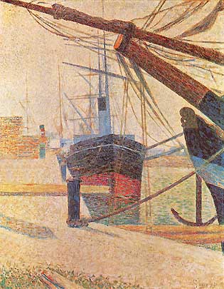 Georges Seurat, "Le port d'Honfleur (Il porto di Honfleur)", 1886, Rijksmuseum Kröller-Müller, Otterlo