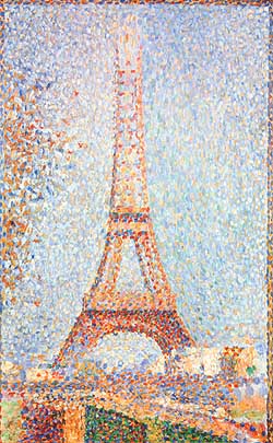 Georges Seurat, "La Tour Eiffel", ca 1889, California Palace of the Legion of Honour, Fine Arts Museums of San Francisco, San Francisco (CA)