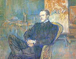 Henri de Toulouse-Lautrec, "Portrait de Paul Lecrerc (Ritratto di Paul Lecrerc)", 1897, Musée d'Orsay, Parigi (Paris)