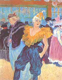 Henri de Toulouse-Lautrec, "Au Moulin-Rouge La clownesse Cha-U-Kao", 1895, Sammlung Oskar Reinhart am Römerholz, Winterthur