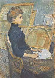 Henri de Toulouse-Lautrec, "Jeune femme à l'atelier. Hélène Vary (Ragazza nello studio. Hélène Vary)", 1888, Kunsthalle Bremen, Brema (Bremen)