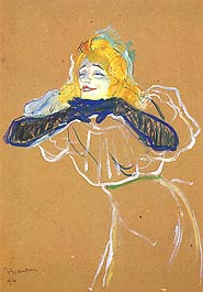 Henri de Toulouse-Lautrec, "La cantante Yvette Guilbert, mentre esegue Linger, Longer, Loo", 1894, Museo Pushkin (The Pushkin Museum of Fine Arts), Mosca (Moscow)