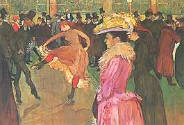 Henri de Toulouse-Lautrec, "Au Moulin Rouge: la Danse (Al Moulin Rouge: la danza)", 1890, Philadelphia Museum of Art, Philadelphia (PA)