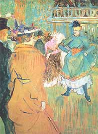 Henri de Toulouse-Lautrec, "Quadrille at the Moulin Rouge (Quadriglia al Moulin Rouge)", 1892, National Gallery of Art, Washington (DC)