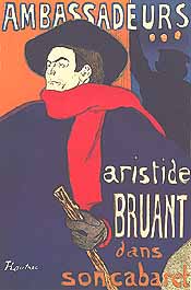 Henri de Toulouse-Lautrec, "Ambassadeurs: Aristide Bruant", 1892