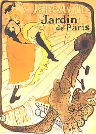 Henri de Toulouse-Lautrec, "Jane Avril Jardin de Paris", 1893