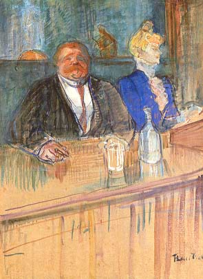 Henri de Toulouse-Lautrec, "Le bar (Il bar)", 1898, Kunsthaus Zürich, Zurigo (Zürich)